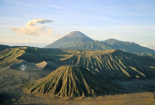 Bromo-Tengger-Semeru National Park at dawn, island of Java, Indonesia