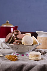 Brown and beige macaroon