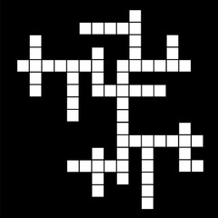  template of crossword puzzle.