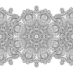 Seamless pattern with  floral  elements
