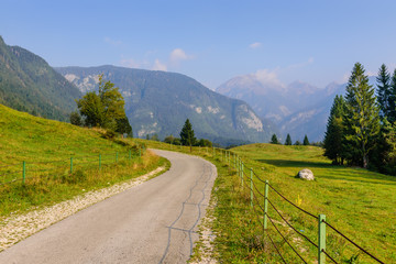 The picturesque Alpine landscape. Triglav national Park, Bohinj, Slovenia