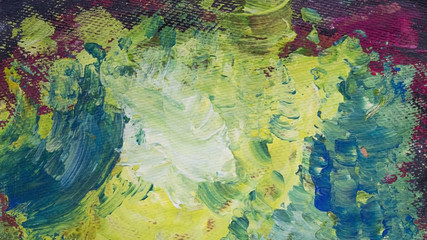 abstract acrylic handpainted background texture on cardboard