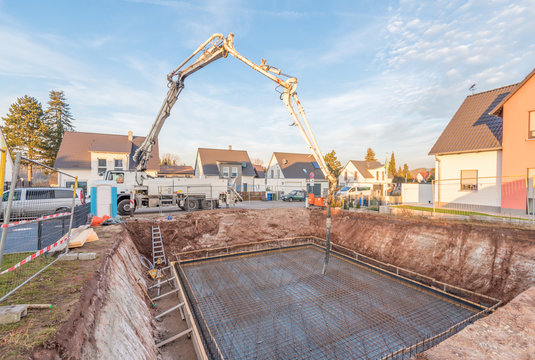 Bodenplatte betonieren