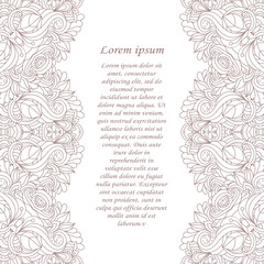 Vintage frame. Decorative vector design elements. 
