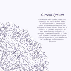 Vintage frame. Decorative vector design elements. 
