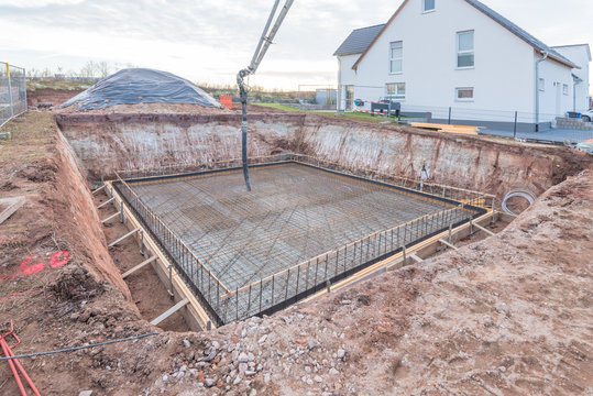 Bodenplatte betonieren