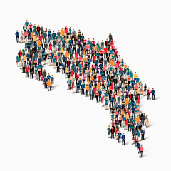 people map country Costa Rica vector
