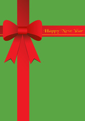 card design with ribbon background Gift box