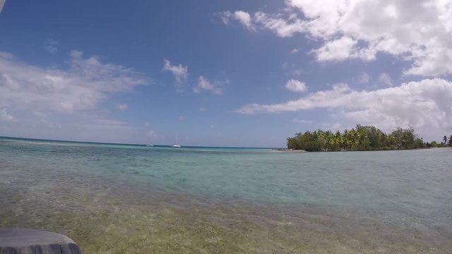 plage paradisiaque en Polyn&eacute;sie fran&ccedil;aise