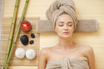 Woman in SPA