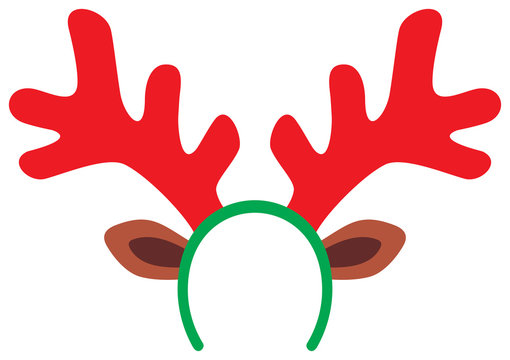 Funny Christmas Reindeer Horns