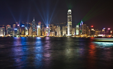 Fototapeta premium Hong Kong Symphony of Light
