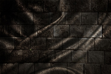Wavy background brick - solid concrete walls. Background wave.Im