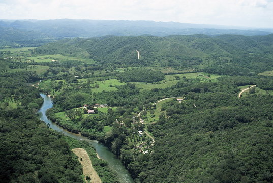 Aerial view of Chaa Creek, Belize
