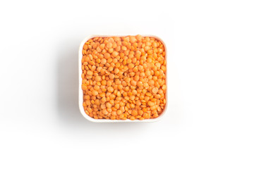 Red or Canadian Orange Lentil into a bowl
