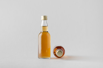 Miniature Spirits/Liquour Bottle Mock-Up - Two Bottles
