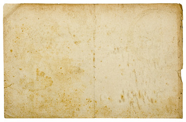 Vintage torn yellowed paper texture