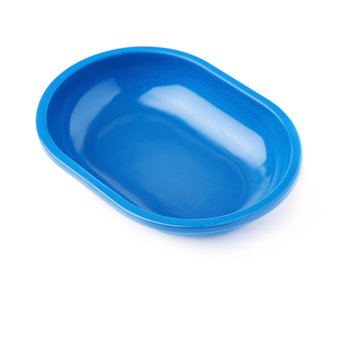 Plastic soap-dish isolated over white background