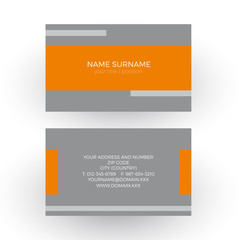 Vector orange minimal geometric background with tape. Profession