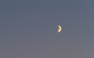Crescent Moon on a Blue Sky
