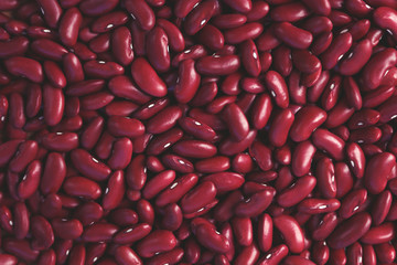 Dried red haricot beans as a background