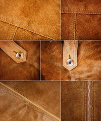 Collection of various suede textures