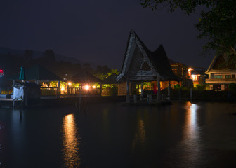 Obraz premium Night TukTuk Village.