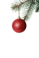 Christmas ball on the tree,