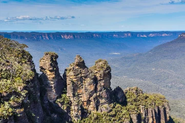 Cercles muraux Trois sœurs Trois soeurs rocks dans les Blue Mountains, Australie