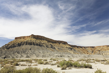 Barren desert landscape