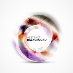 Modern shiny blurred swirl template