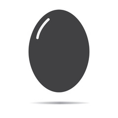 egg icon isolated on white background. egg sign.