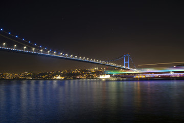 Fototapeta na wymiar istanbul bosphorus bridge