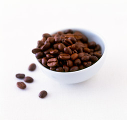 Coffee beans in a bowl