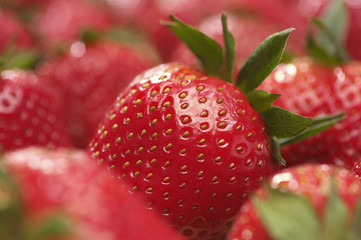 Full frame image of fresh strawberries