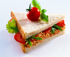 Fototapeta na wymiar Tomato sandwich