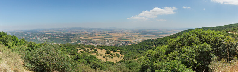 Fototapeta na wymiar Panoramic view from Mount Carmel