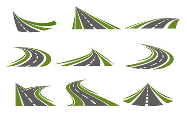 Circumflex Roads Logo Set