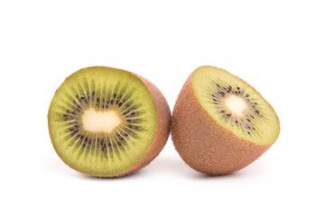 Juicy fruit kiwi on a white background