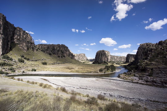 Quatro Canyones and the Apurimac River, in the Andes, Peru