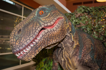 ancient reptile trex of jurassic with big eyes