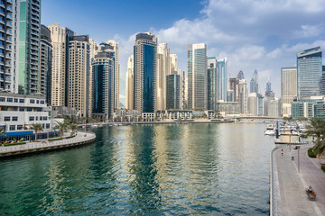 Fototapeta na wymiar Dubai Marina in the UAE