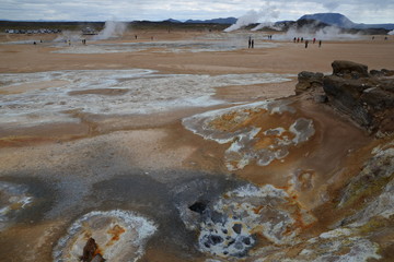 Boden in einem Vulkangebiet auf Island