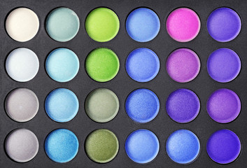 Professional multicolour eyeshadows palette