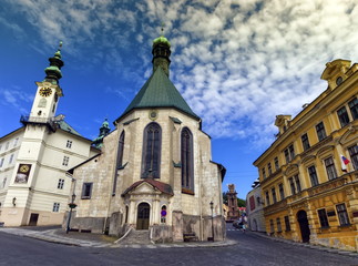 Fototapeta na wymiar Church of St. Catherine, Banska Stiavnica, Slovakia