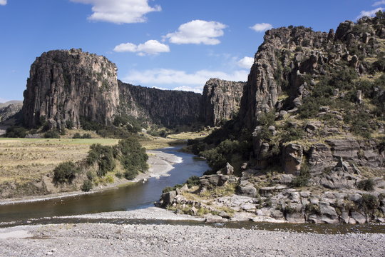 Quatro Canyones and the Apurimac River, in the Andes, Peru