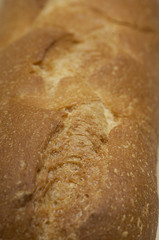 Full frame of a fresh bread loaf