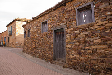 Fototapeta na wymiar View of rural house