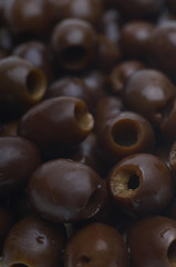 Full frame image of black olives