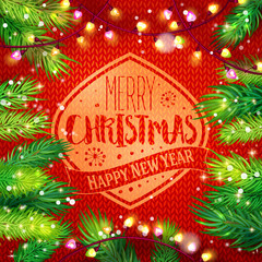 Xmas and New year on holidays backdrop